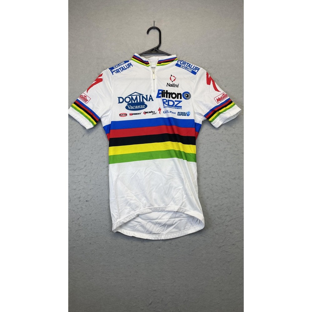 Vintage Nalini‎ Cycling Jersey Mens Small Made in Italy Domina Vacanze Team 00s
